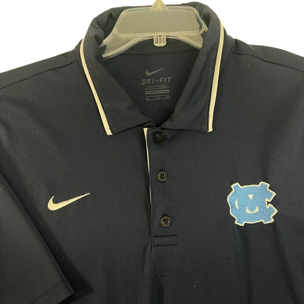 North Carolina Tar Heels Shirt Mens XXL Navy NCAA‎ Basketball Nike Dri Fit